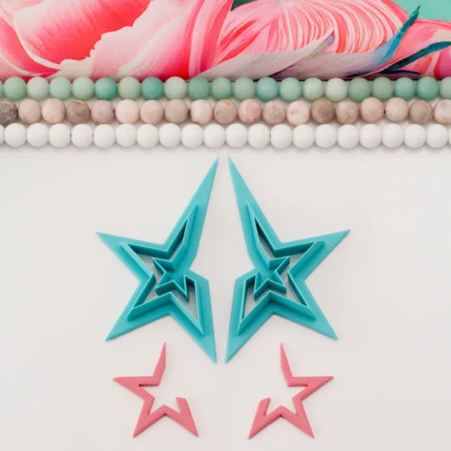 Mirrored Star Hoop M